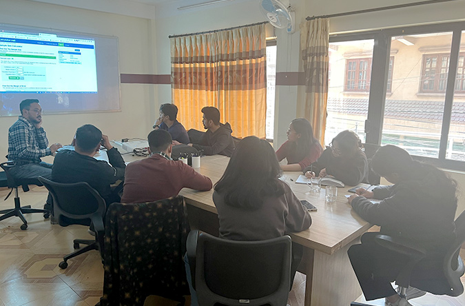 The Session on Business Continuity, Risk Management and Handling Contingent Situation by Mr. Anish Shrestha