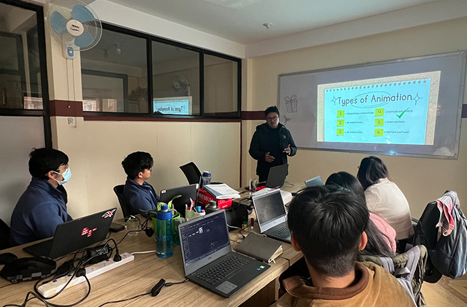 Animation Training by Mr. Achyut Shakya