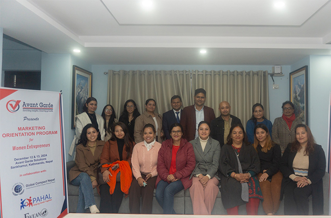 Avant Garde conducted two days Marketing Orientation Program for Women Entrepreneurs