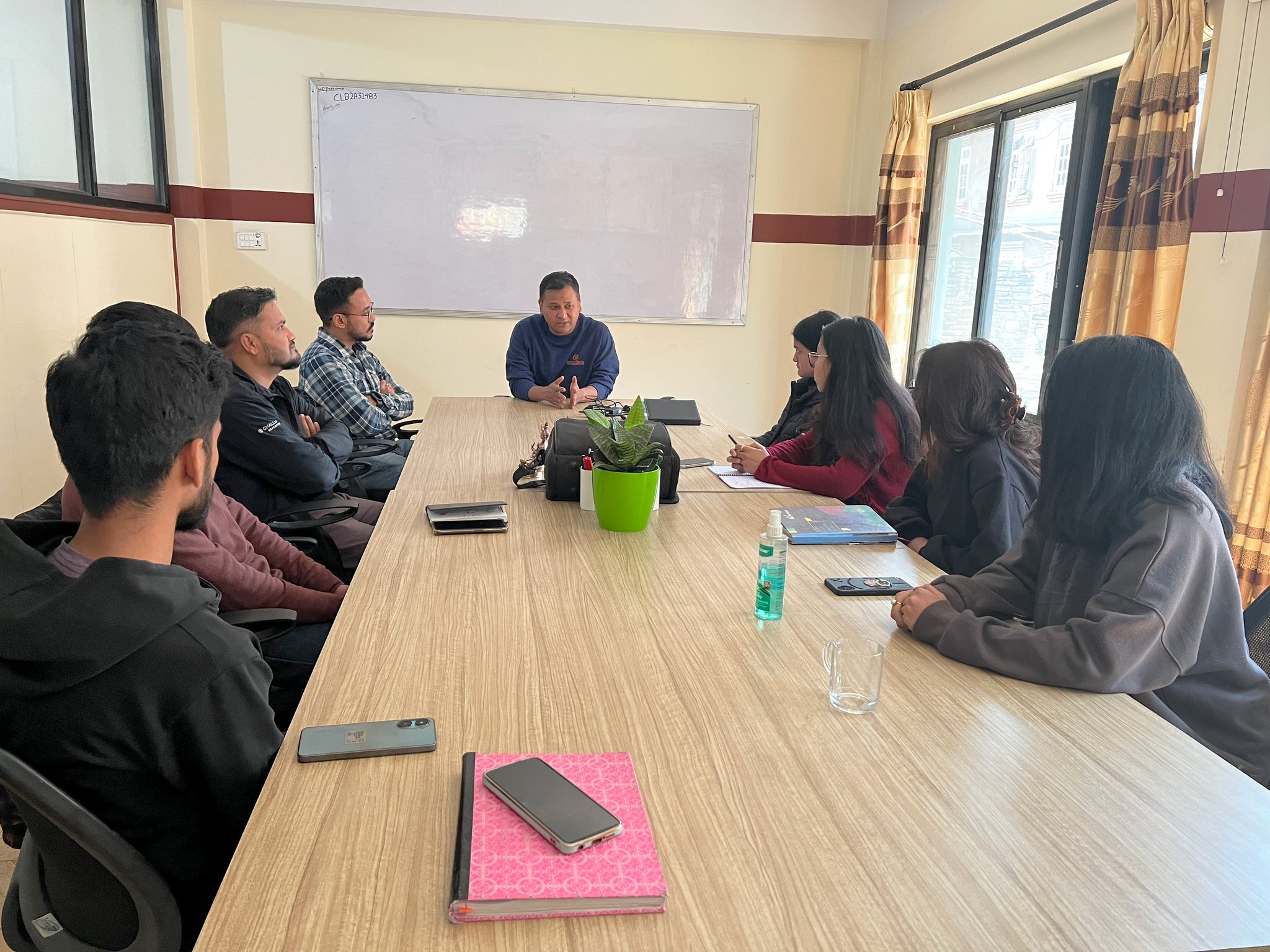 The Session on Business Continuity, Risk Management and Handling Contingent Situation by Mr. Anish Shrestha